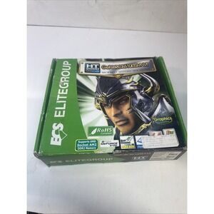 ECS HT2000 GeForce 6100SM-M (V1.0/1.0A) Motherboard + Extras - NEW